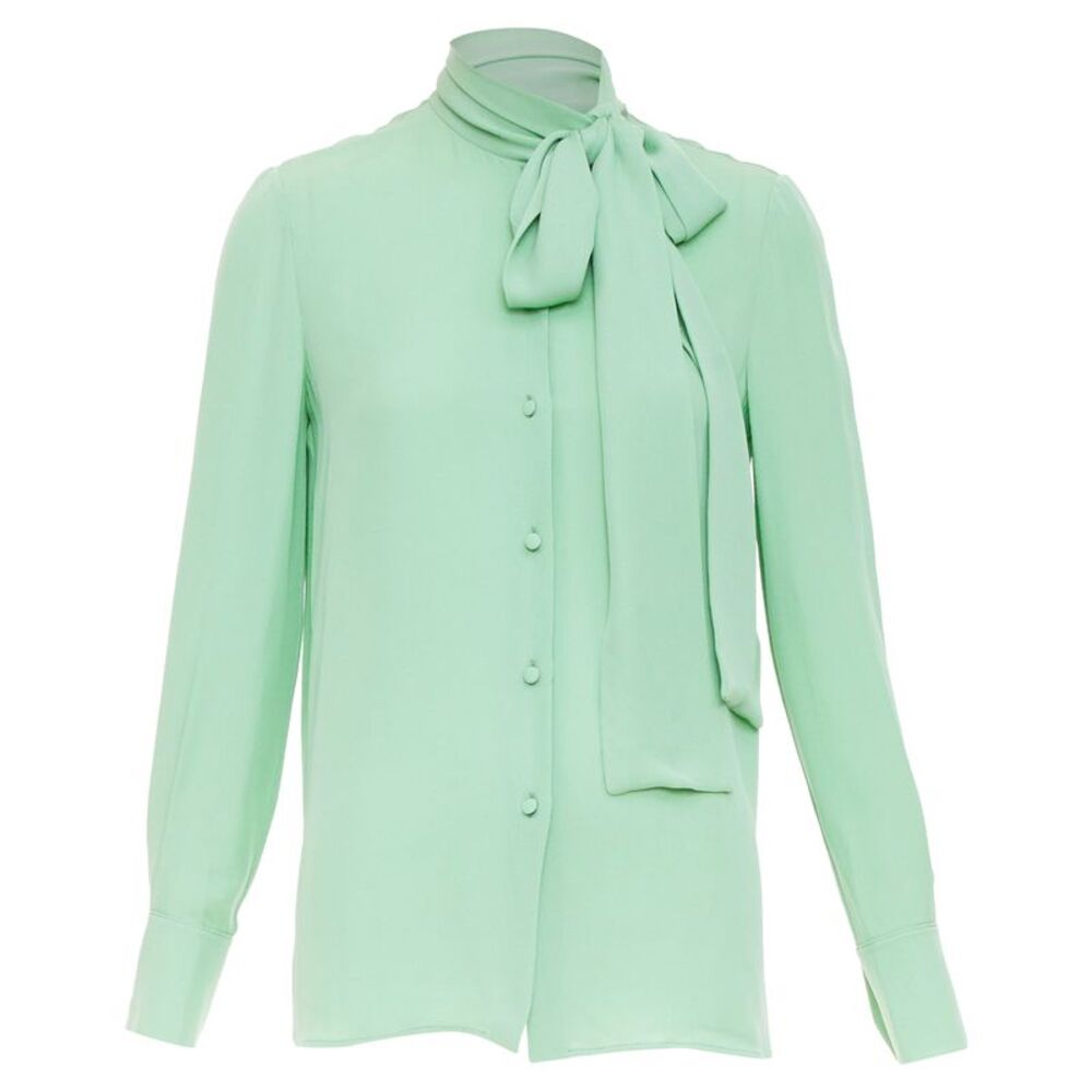 Valentino silk crepe pussy bow blouse